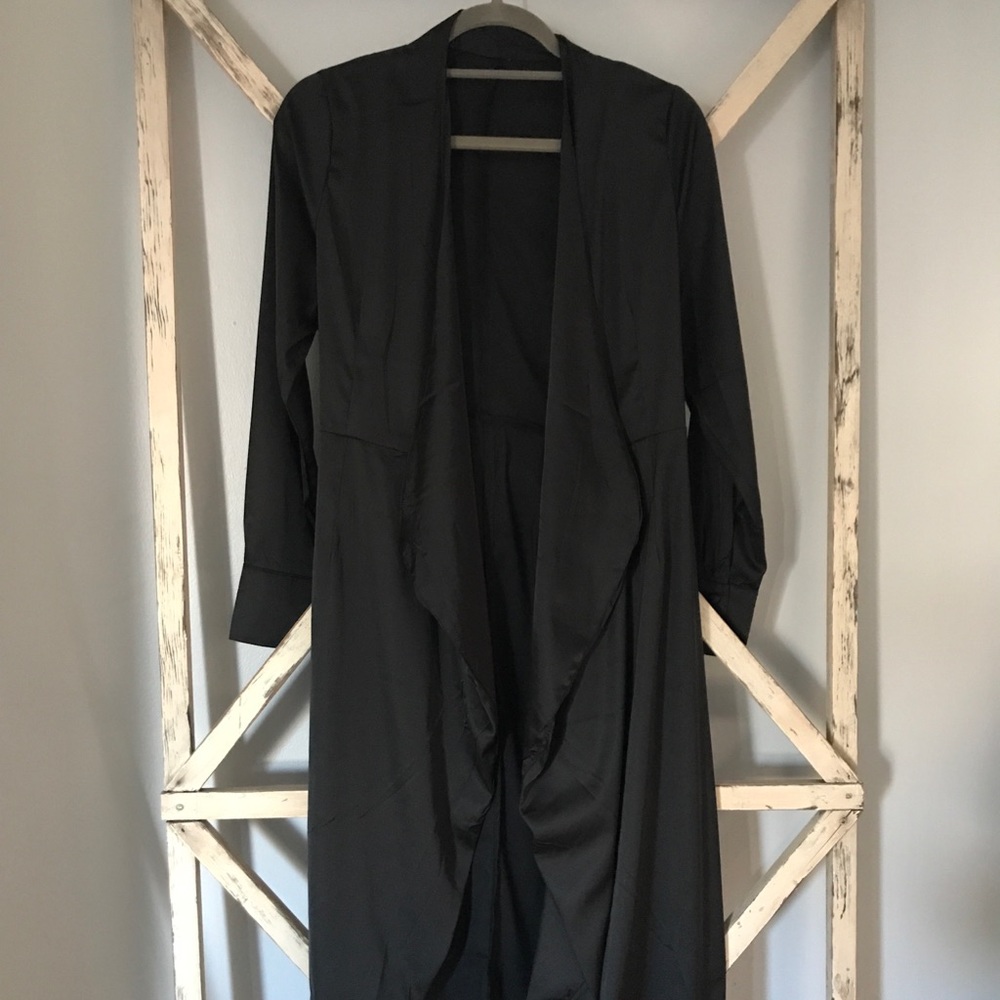 Black silk dress/jacket
